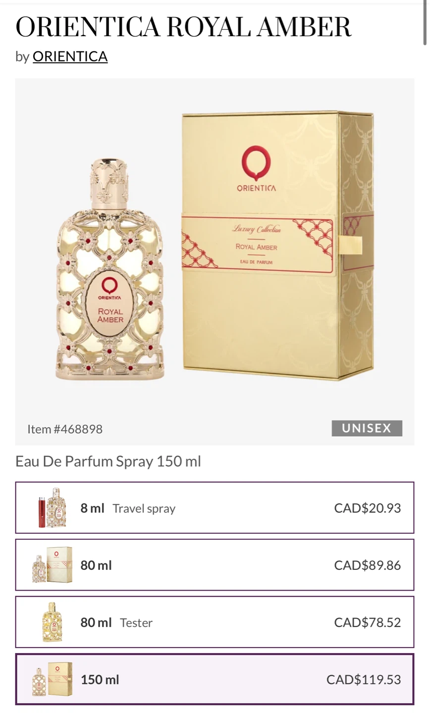 Orientica Royal Amber Eau de Parfum - photo 2