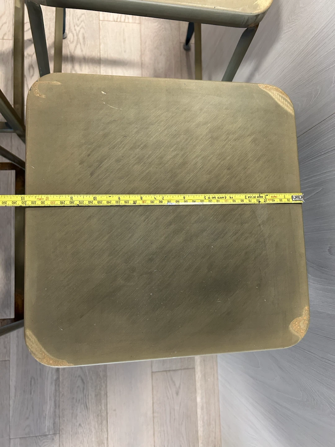 Set of 4 Metal Counter Height Stools (CB2) - photo 4