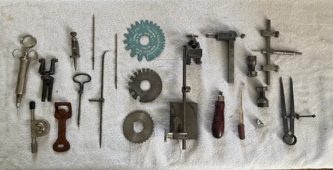 Vintage Industrial Tool and Gear Assortment
