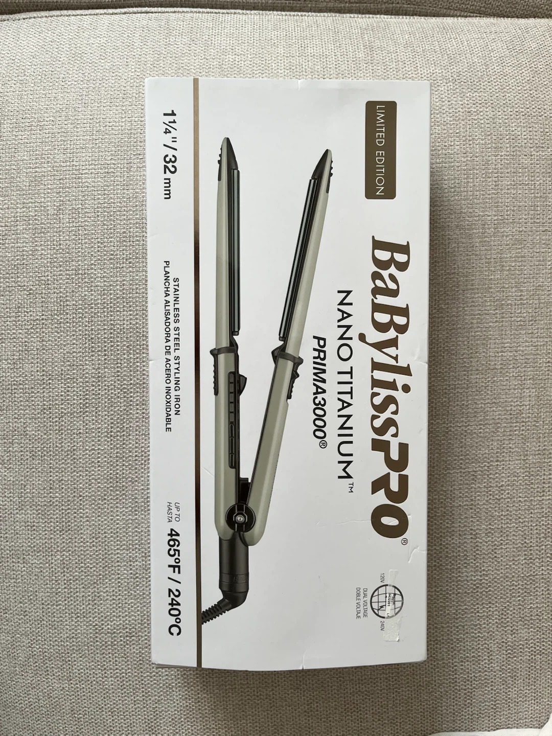 BNIB BaBylissPRO Nano Titanium Prima3000 Styling Iron - photo 2