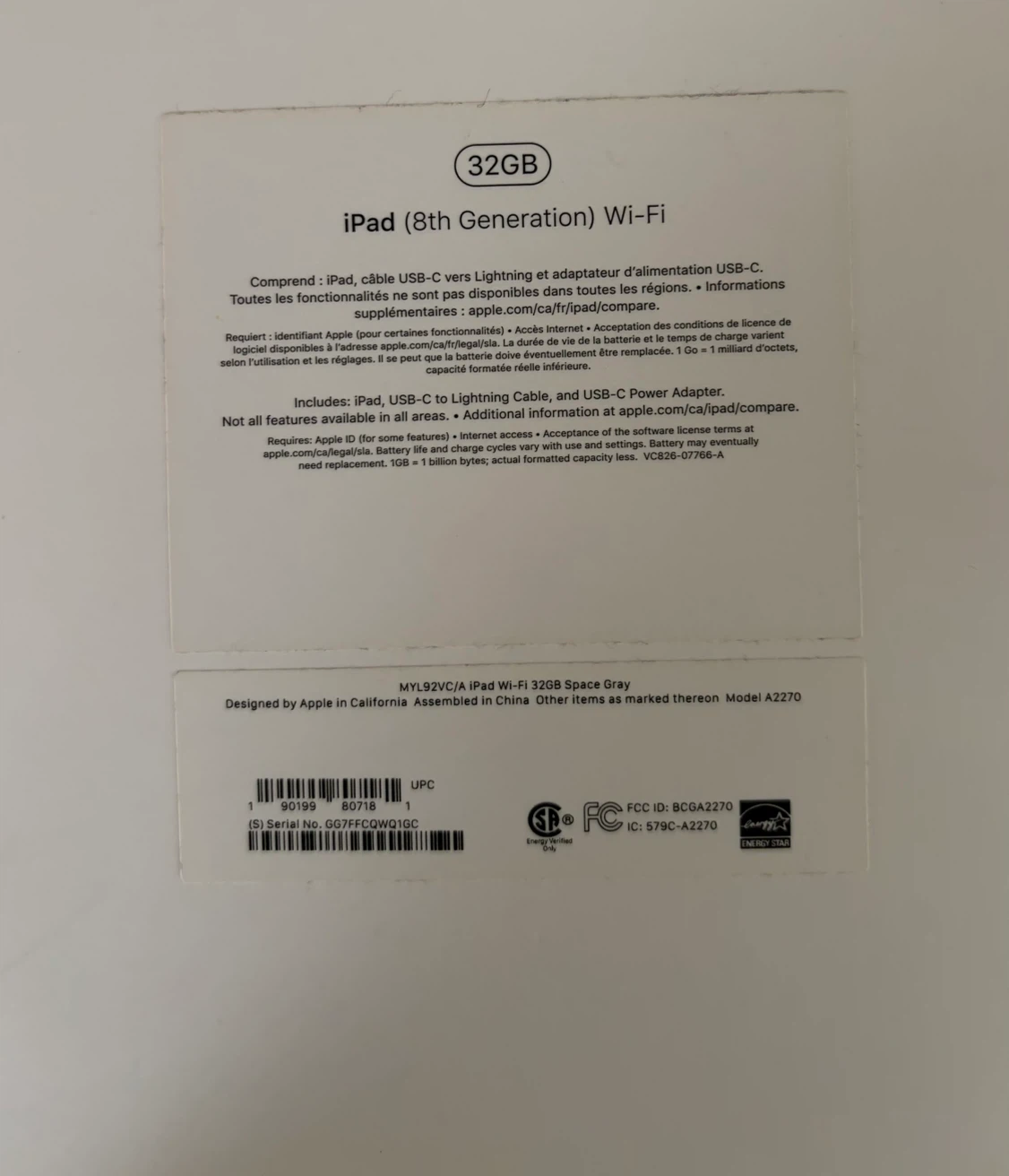 Apple iPad 8th Gen 32GB Wi-Fi - photo 2