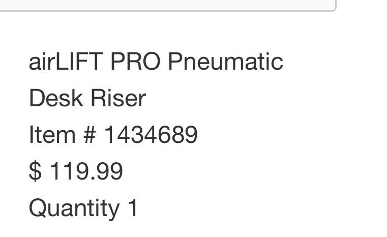 airLIFT PRO Pneumatic Desk Riser - photo 3