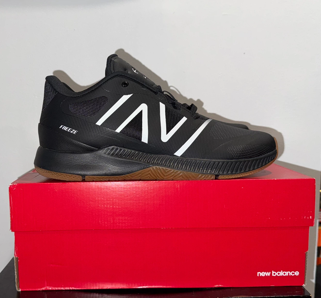 New Balance FreezeLX v4 Lacrosse Shoes Black/White - photo 2