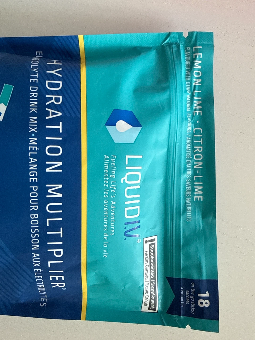 Liquid I.V. Hydration Multiplier Lemon Lime 18 Sticks - photo 4