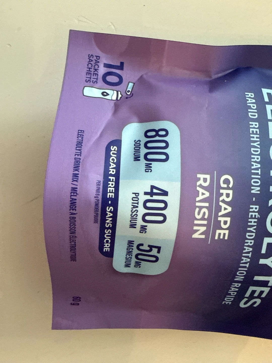 WakeWater Electrolytes Grape 10 Packets - photo 4