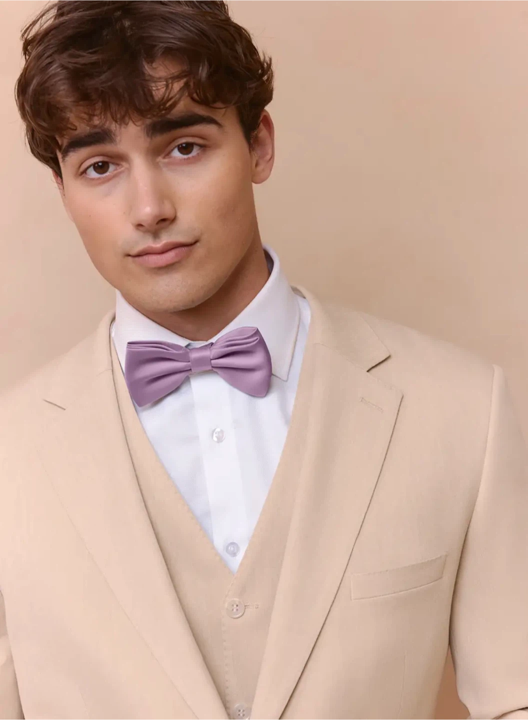 Azazie Matte Satin Pre-Tied Bow Tie - photo 3