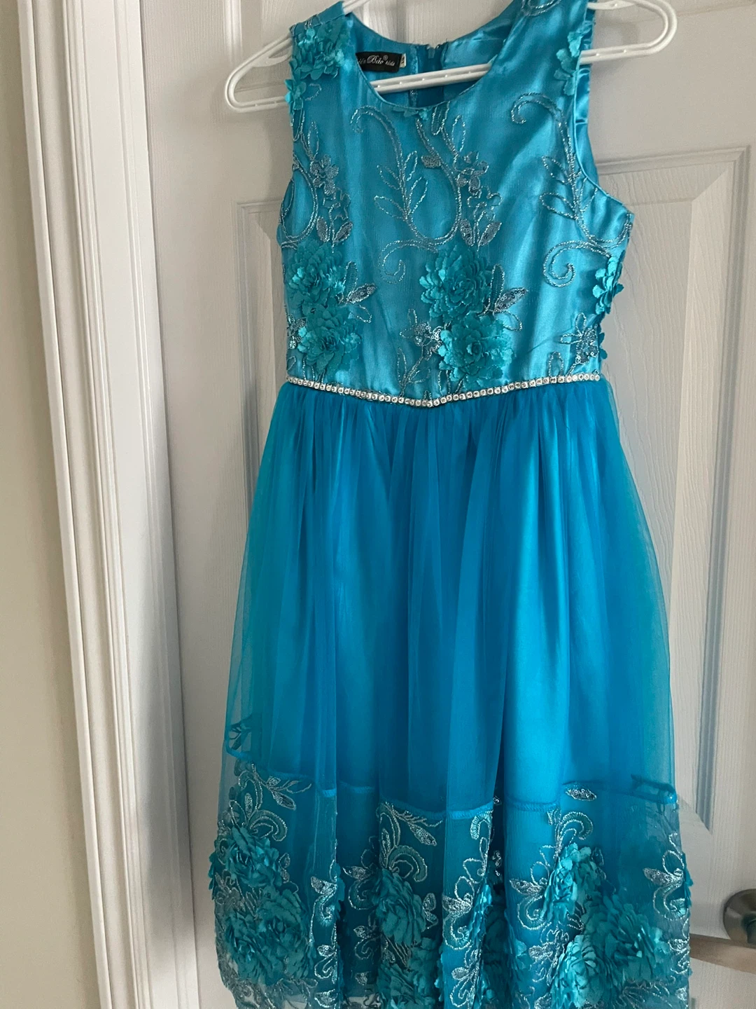 Lien Bao Kids turquoise formal dress