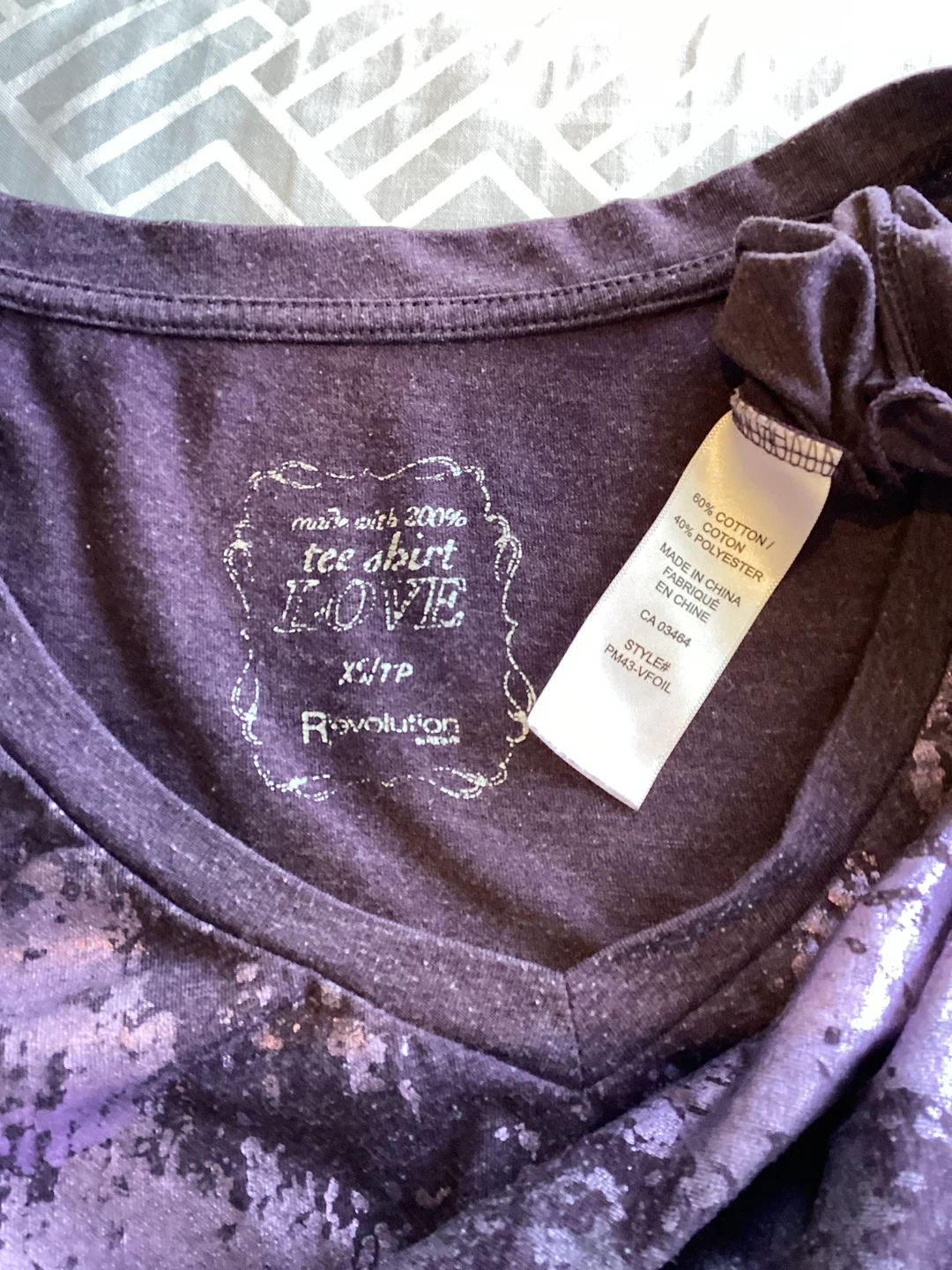 PURPLE SHORT SLEEVE T-SHIRT - photo 2