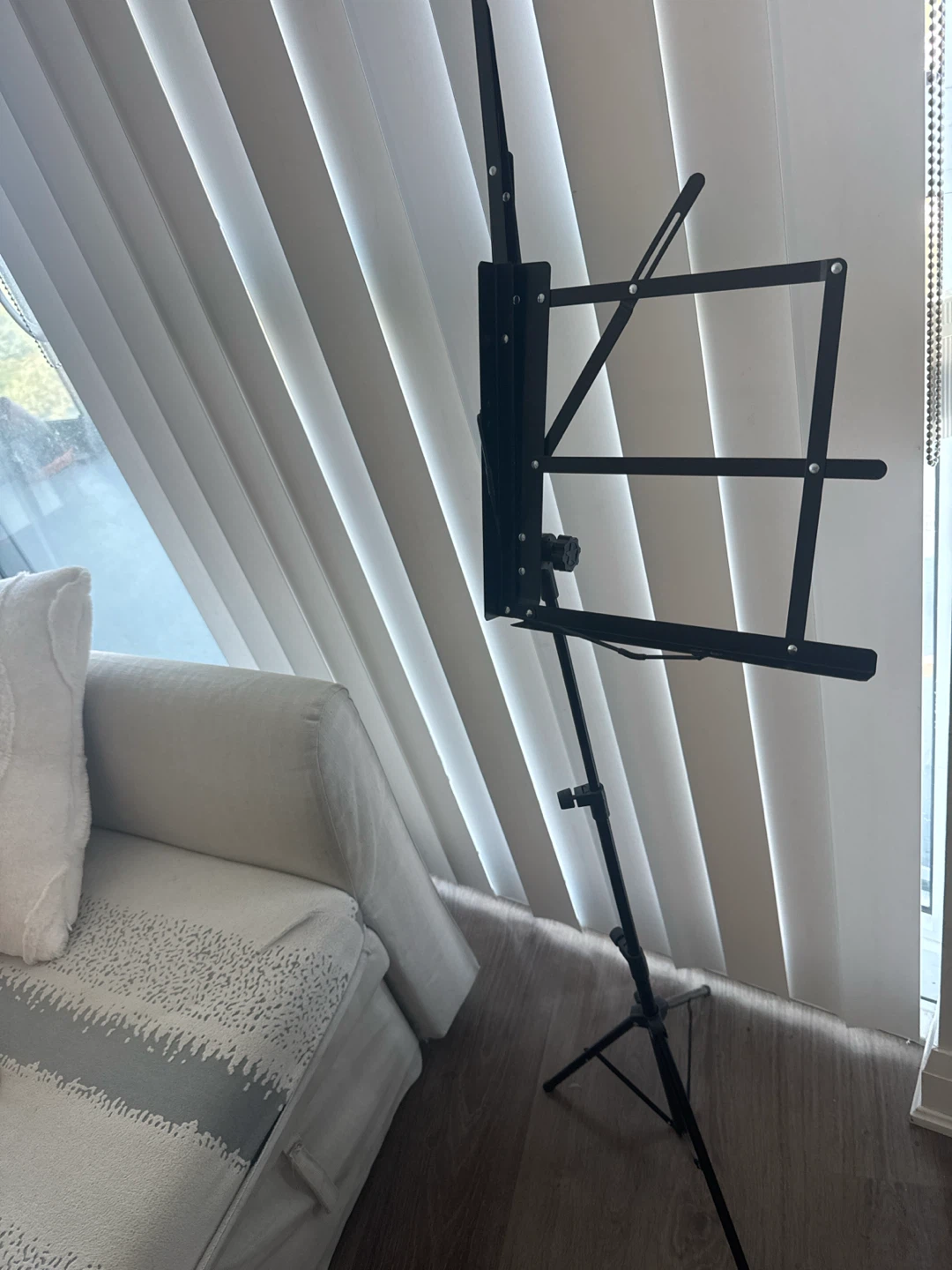Adjustable Black Music Stand - photo 2