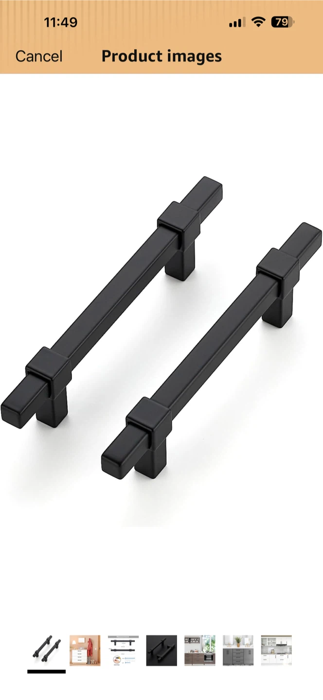 Ravinte 30 Pack Black Cabinet Drawer Pulls - photo 2