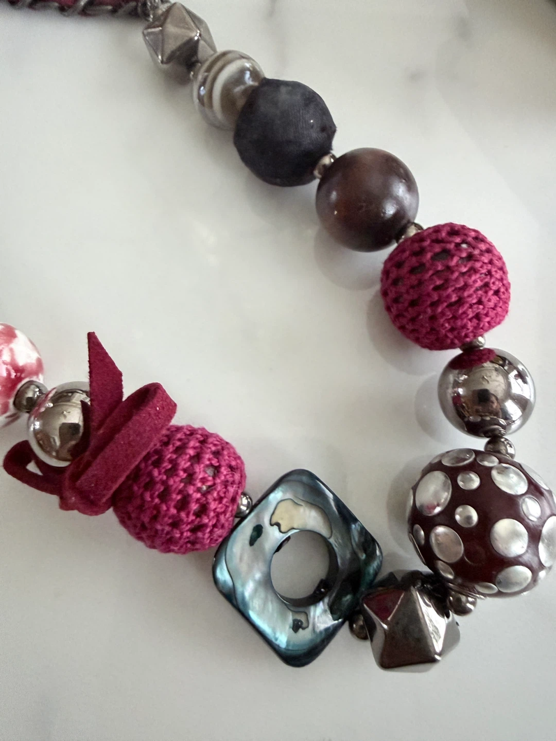 Multicoloured Statement Necklace - photo 4