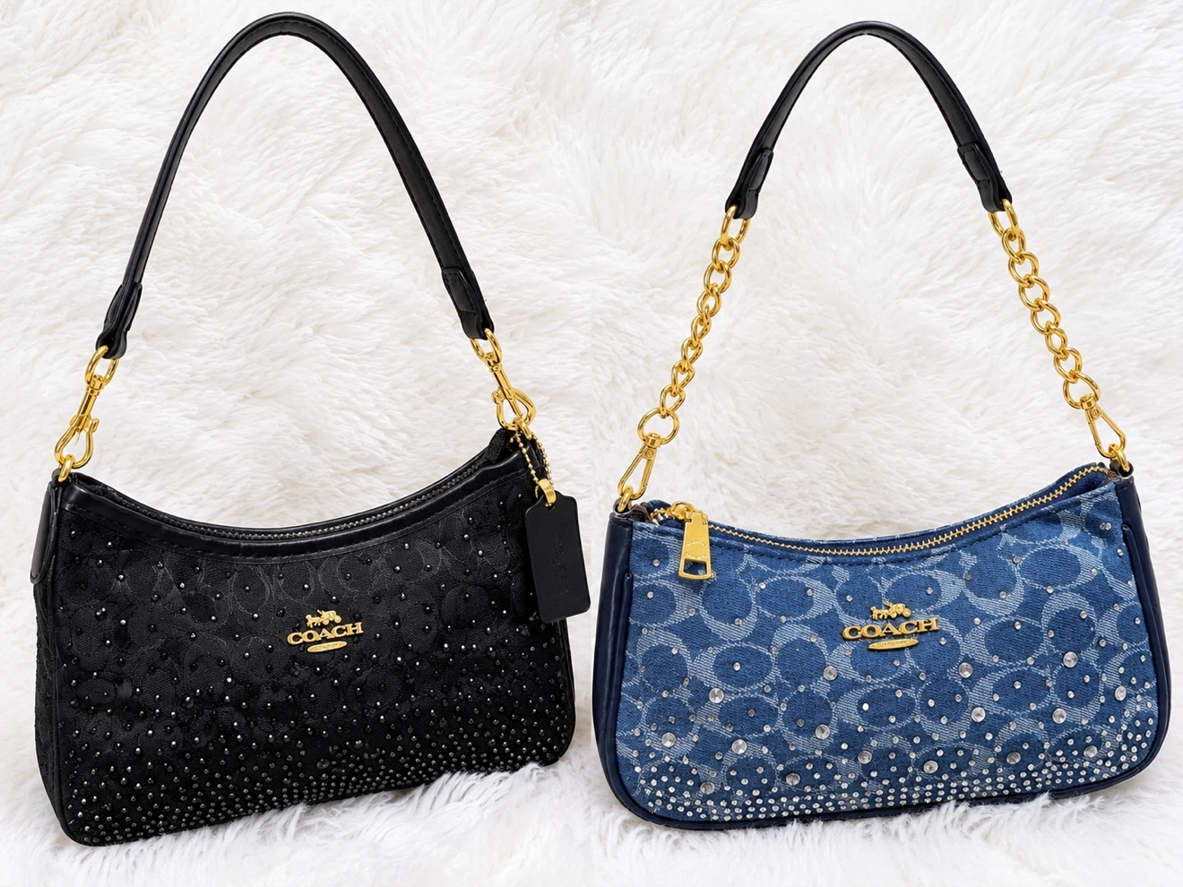 Coach Mini Handbag with Studded Detail