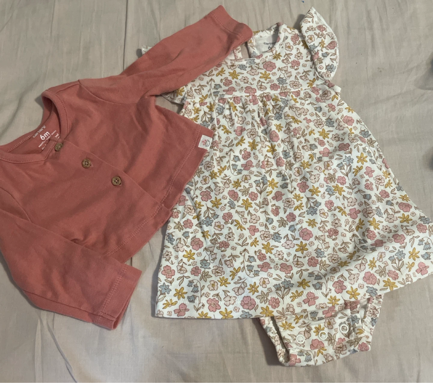 Carter's Baby Dress and Cardigan Set
