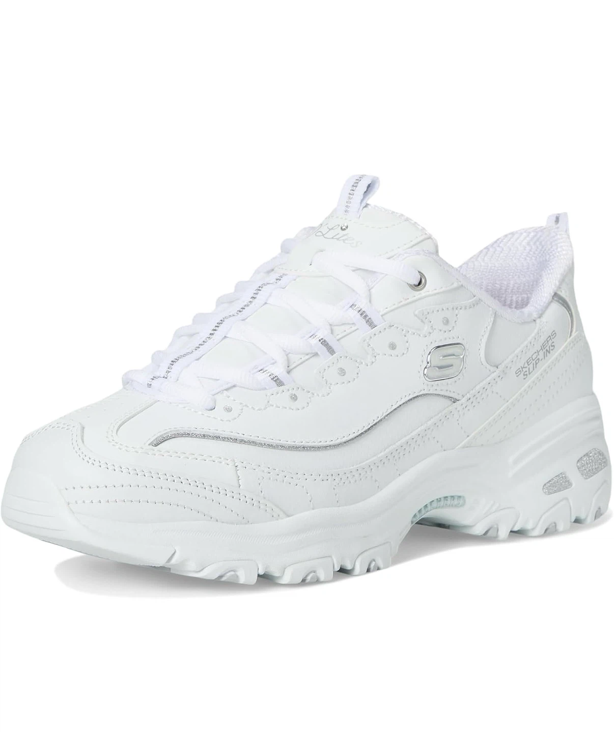 Skechers D'Lites Slip-ins White Sneakers - photo 4