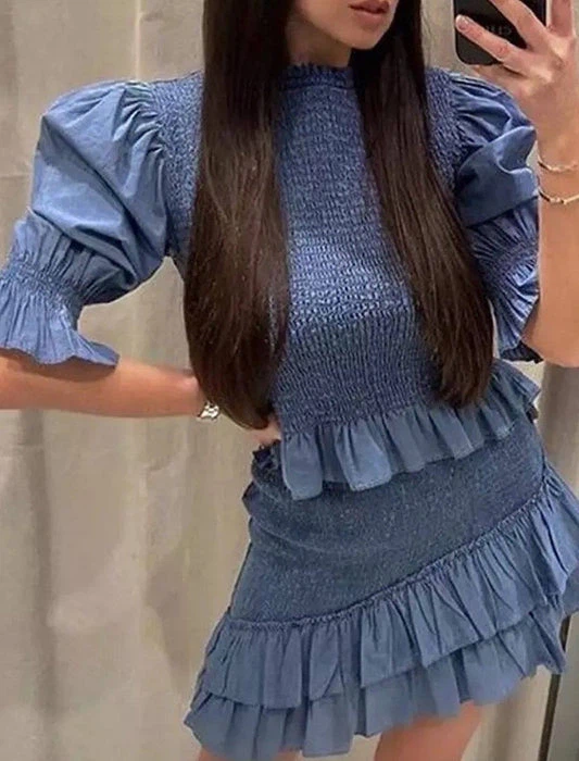 Zara Smocked Two-Piece Set