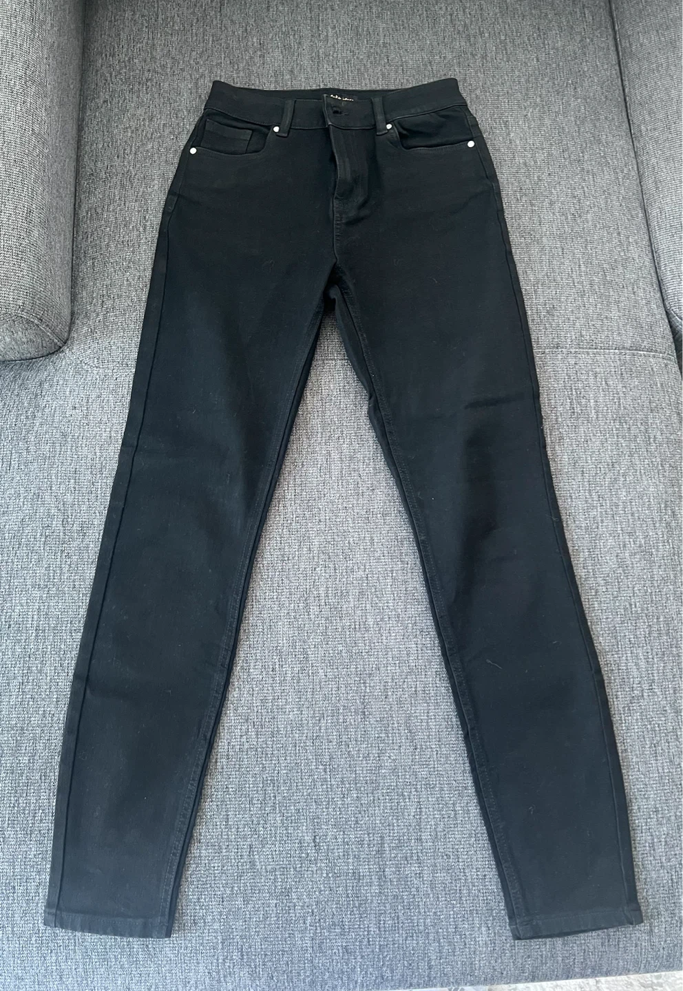 Black denim jeans