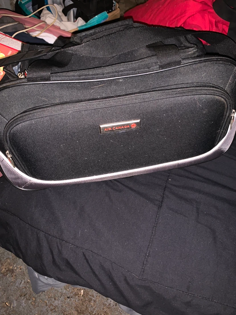 Air Canada Black Duffel Bag
