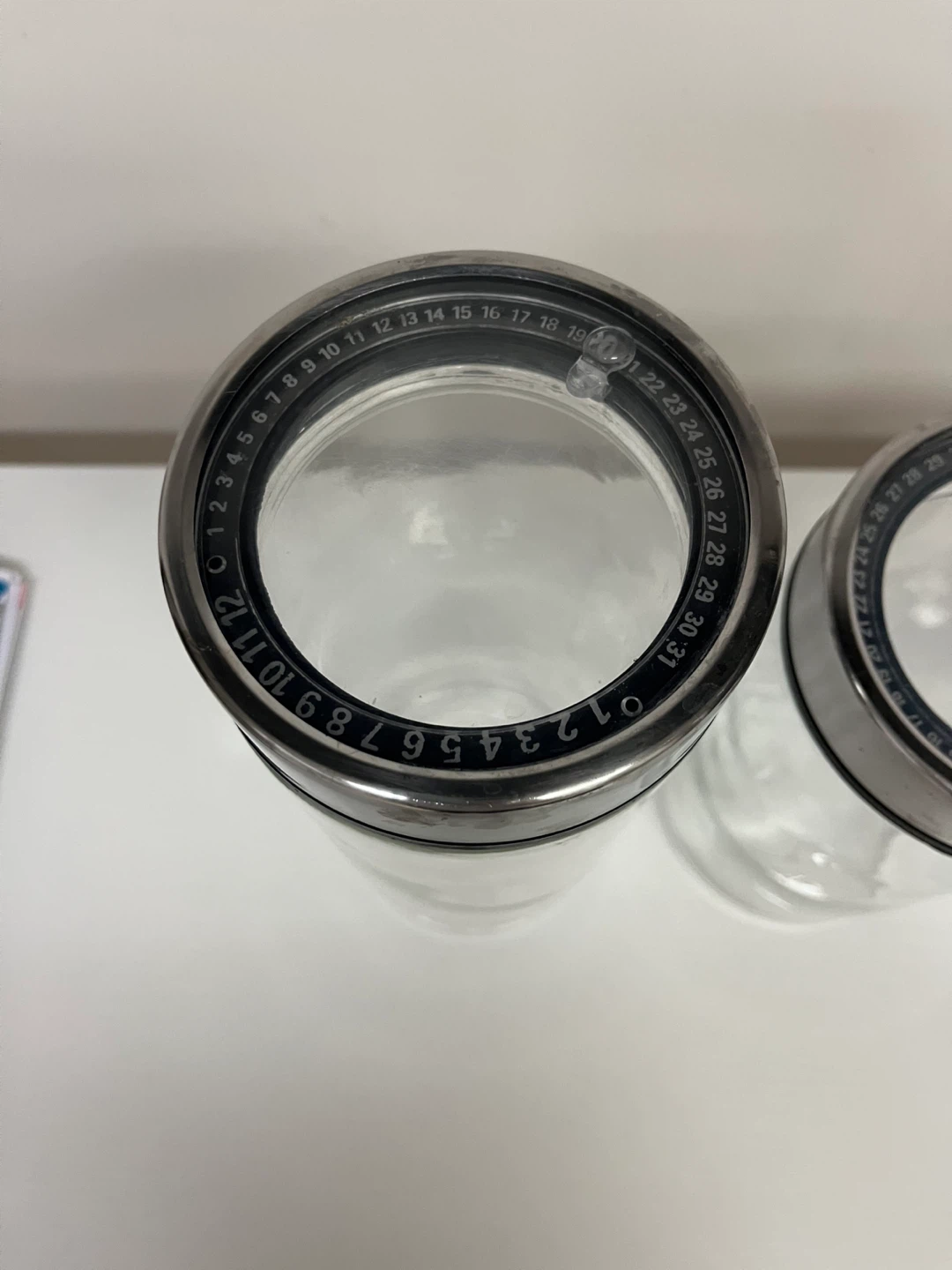 Set of 4 Glass Storage Jars with Date Lids - photo 3