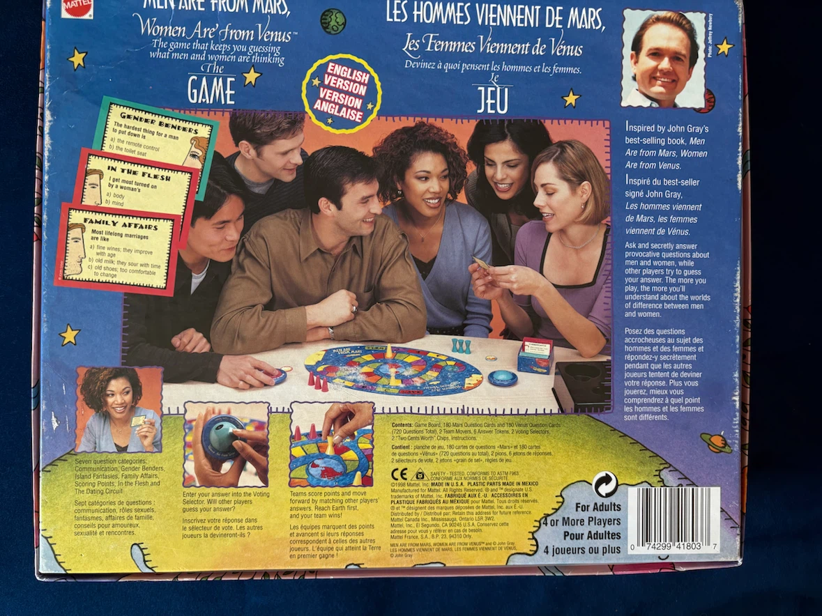 Men Are From Mars, Women Are From Venus Board Game - photo 2