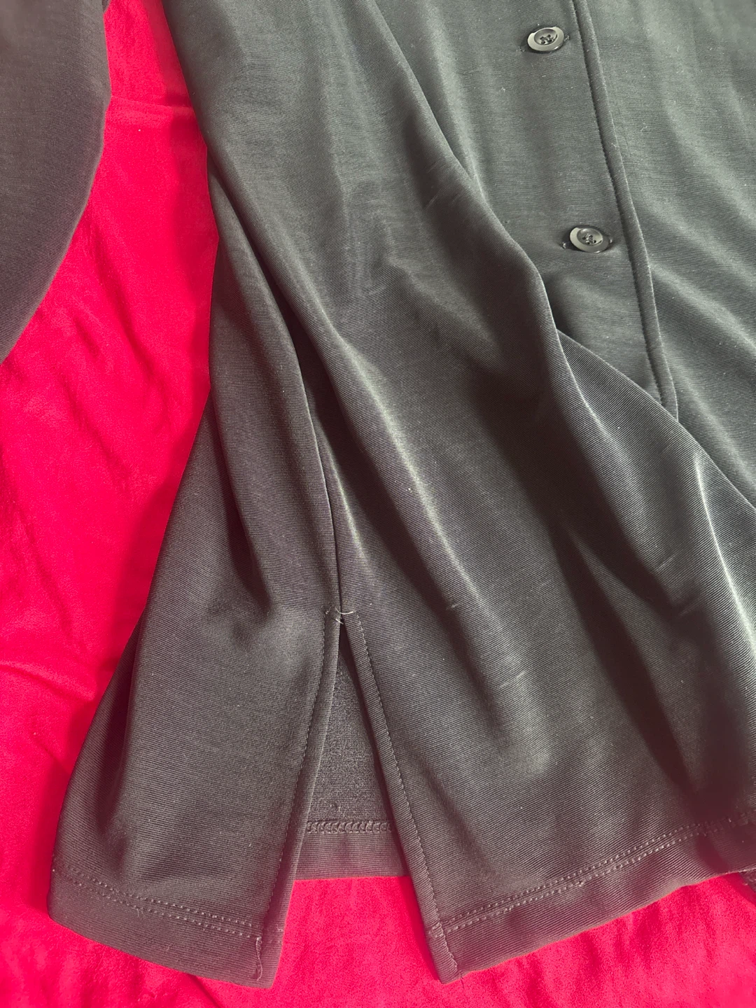 Black Button-Down Top Size 2X - photo 2