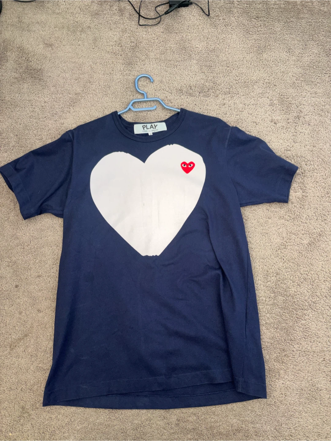 Comme des Garçons Play Heart T-Shirt Navy M