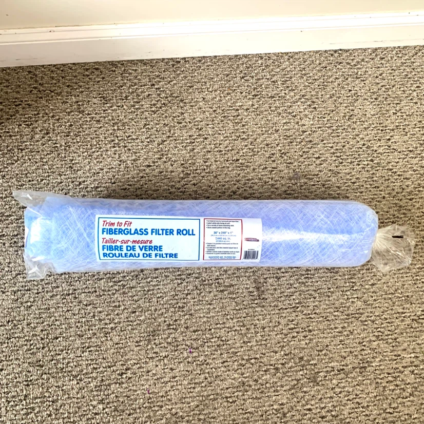 Fiberglass Filter Roll Trim to Fit Air Furnace HVAC Filter