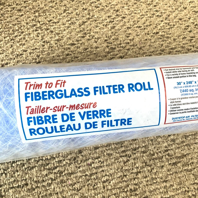 Fiberglass Filter Roll Trim to Fit Air Furnace HVAC Filter - photo 2