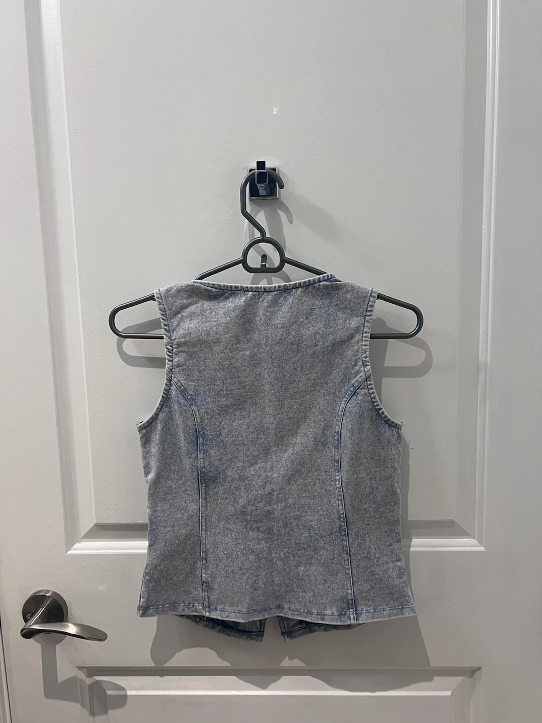 Pink Rose Denim Vest - photo 2