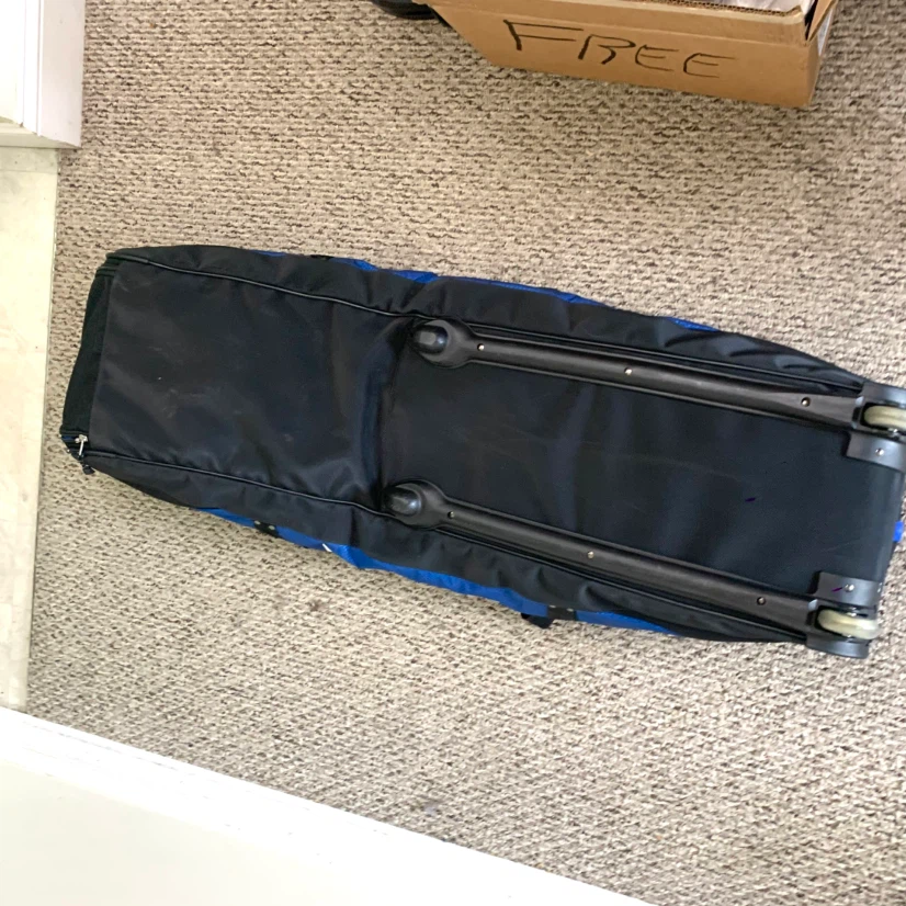 Golf Travel Bag Wheeled Padded Golf Club Travel Cover Wheels - photo 2