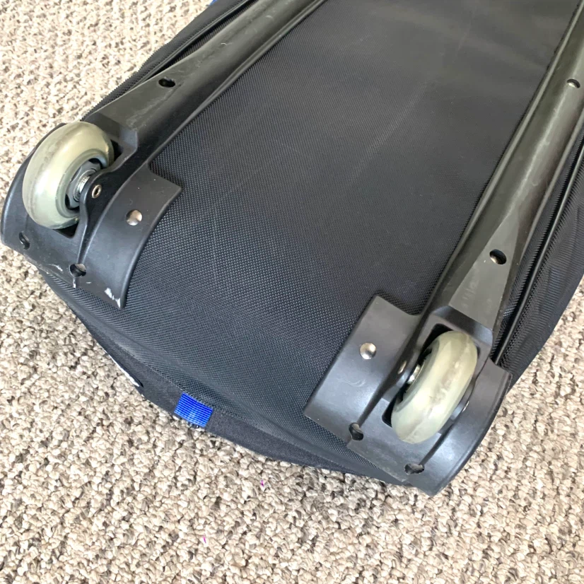 Golf Travel Bag Wheeled Padded Golf Club Travel Cover Wheels - photo 3