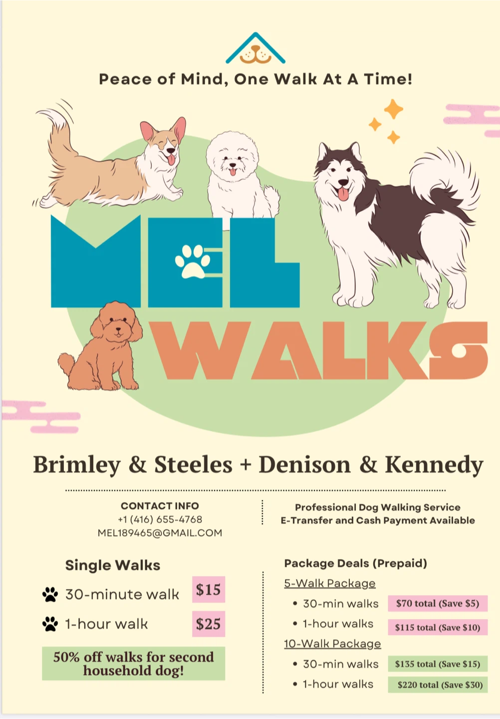 Mel Walks Professional Dog Walking Service