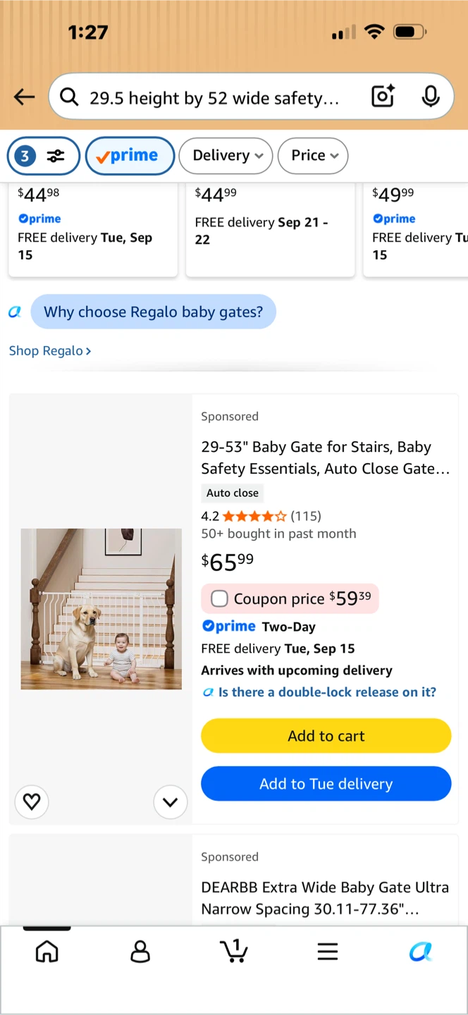 New in box Pressure Mounted Dog Gate - photo 2