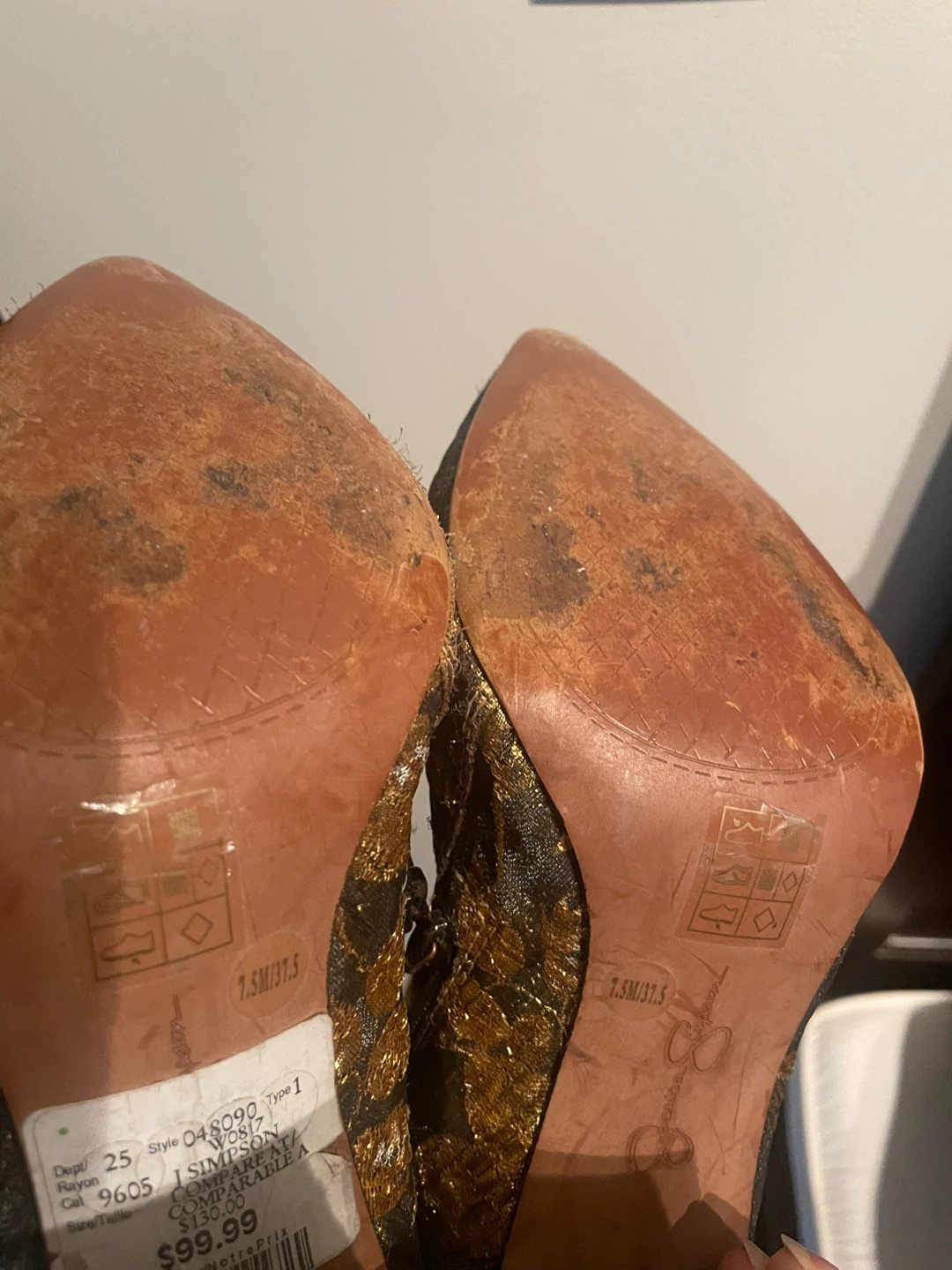Jessica Simpson Brocade Ankle Boots Size 7.5 - photo 3