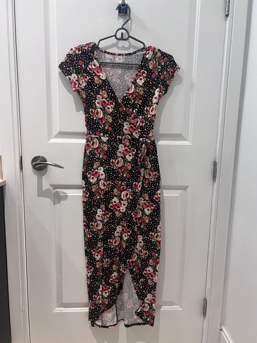 Floral Print Wrap Dress