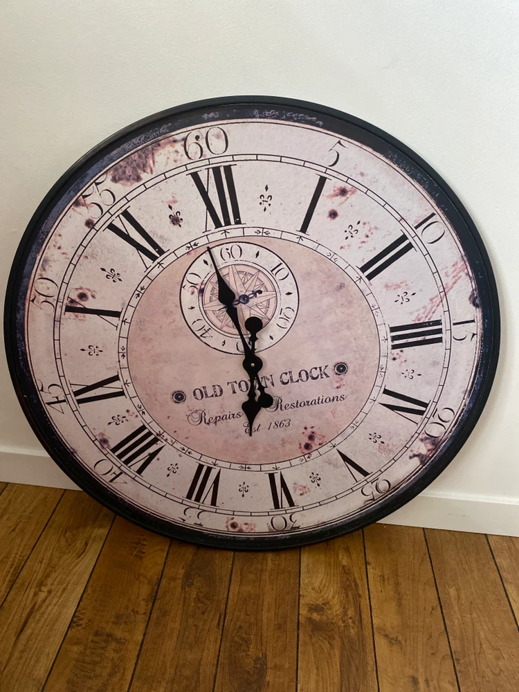 Old Town Clock Wall Decor