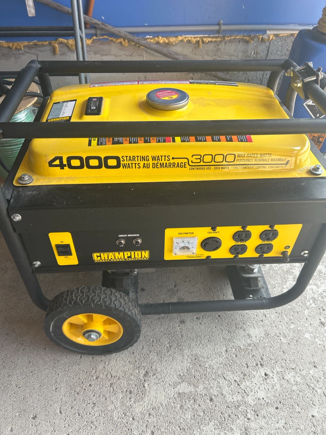 Champion 4000/3000 Watt Generator