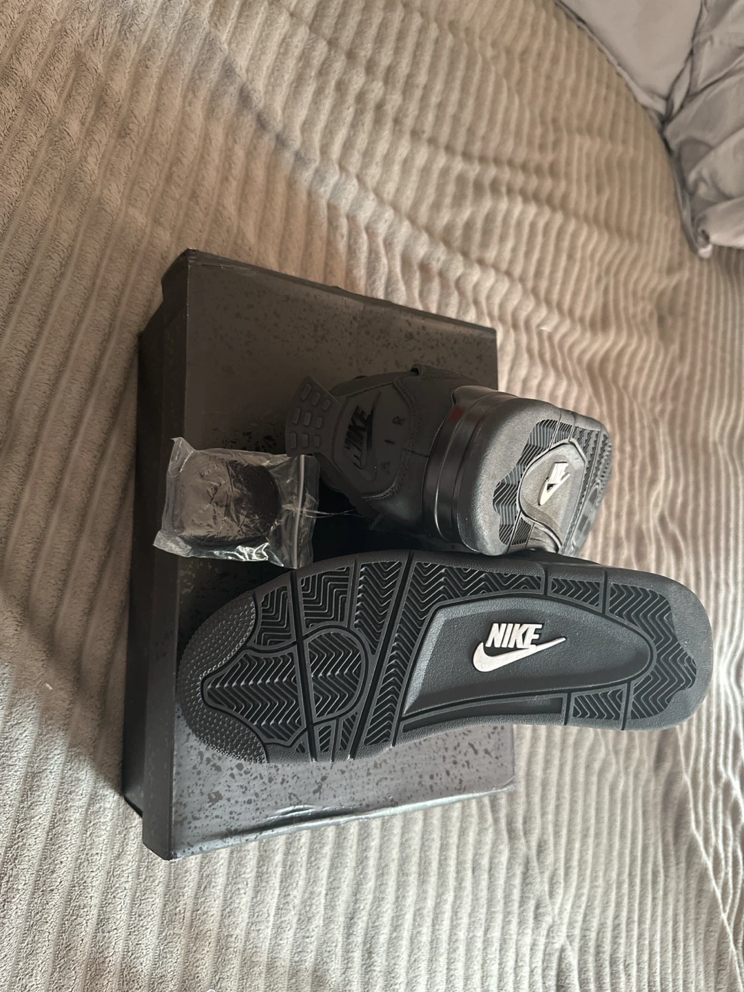 Nike Air Jordan 4 Black Cat Sneakers - photo 3