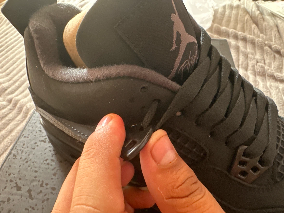 Nike Air Jordan 4 Black Cat Sneakers - photo 5