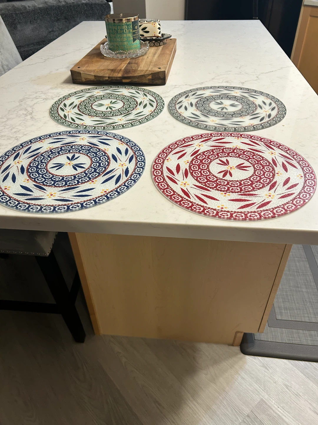 Metal Wire Cake Stand with Four Glass Plates - photo 3