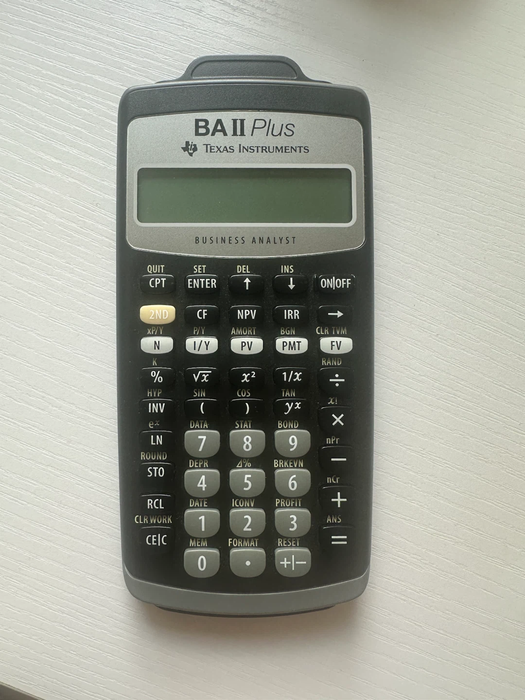 Texas Instruments BA II Plus Financial Calculator