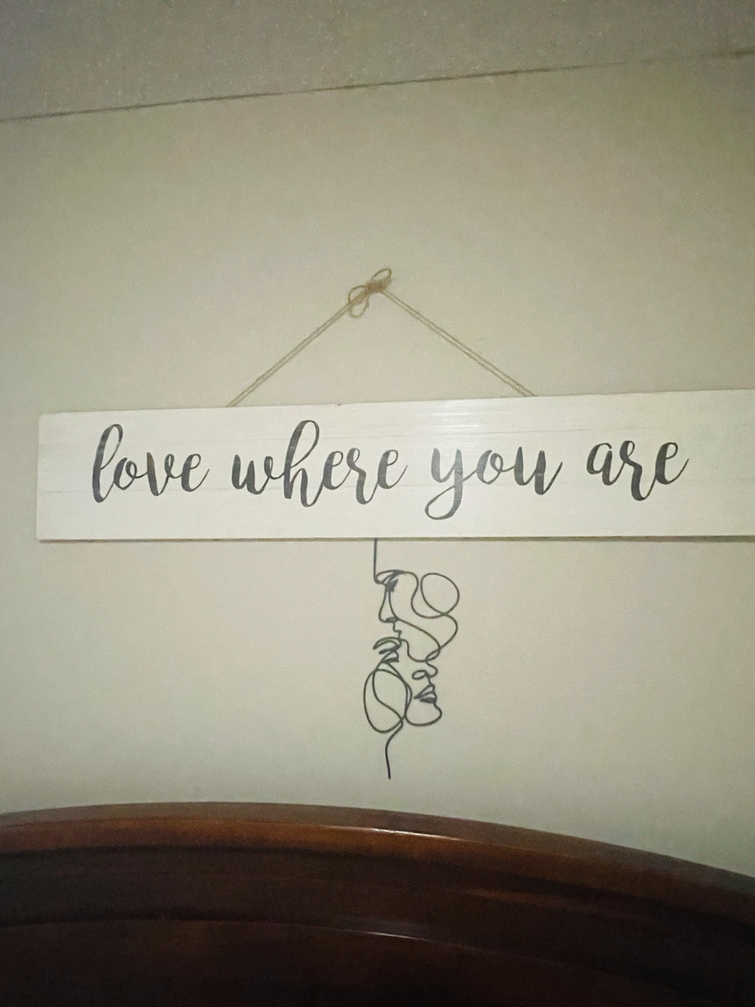 Love Where You Are Hanging Wall Sign