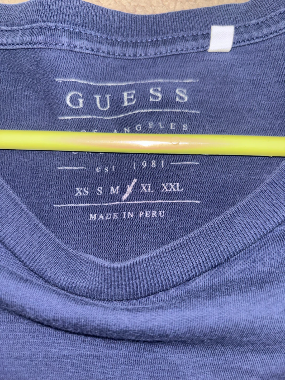 GUESS Navy Blue T-Shirt - Size L - photo 2