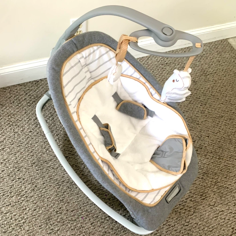 Baby Bouncer Infant Seat Music Sounds Vibration Digital Soothing - photo 2