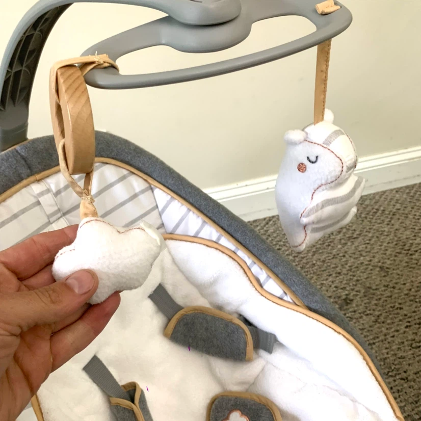 Baby Bouncer Infant Seat Music Sounds Vibration Digital Soothing - photo 5