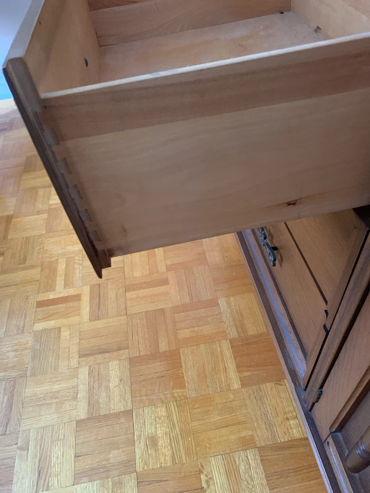 Wooden Bedroom Dresser with Mirror - photo 4