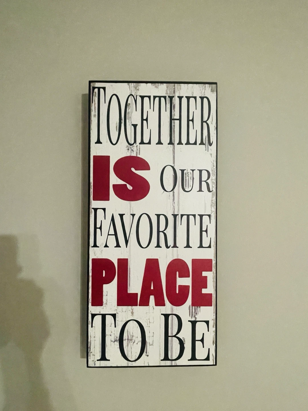 Decorative wooden wall sign