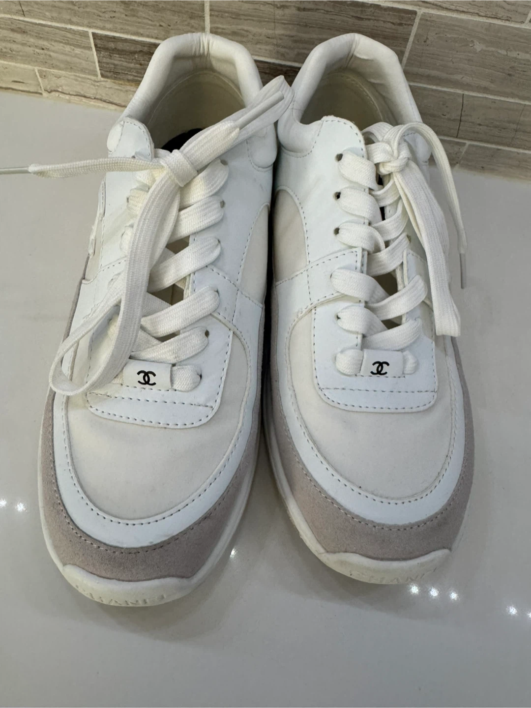 Sneakers White and Beige size 8 - photo 2
