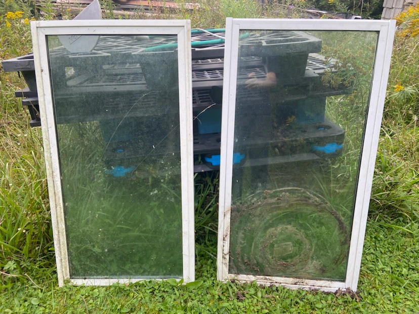 Two Single Pane Window Inserts