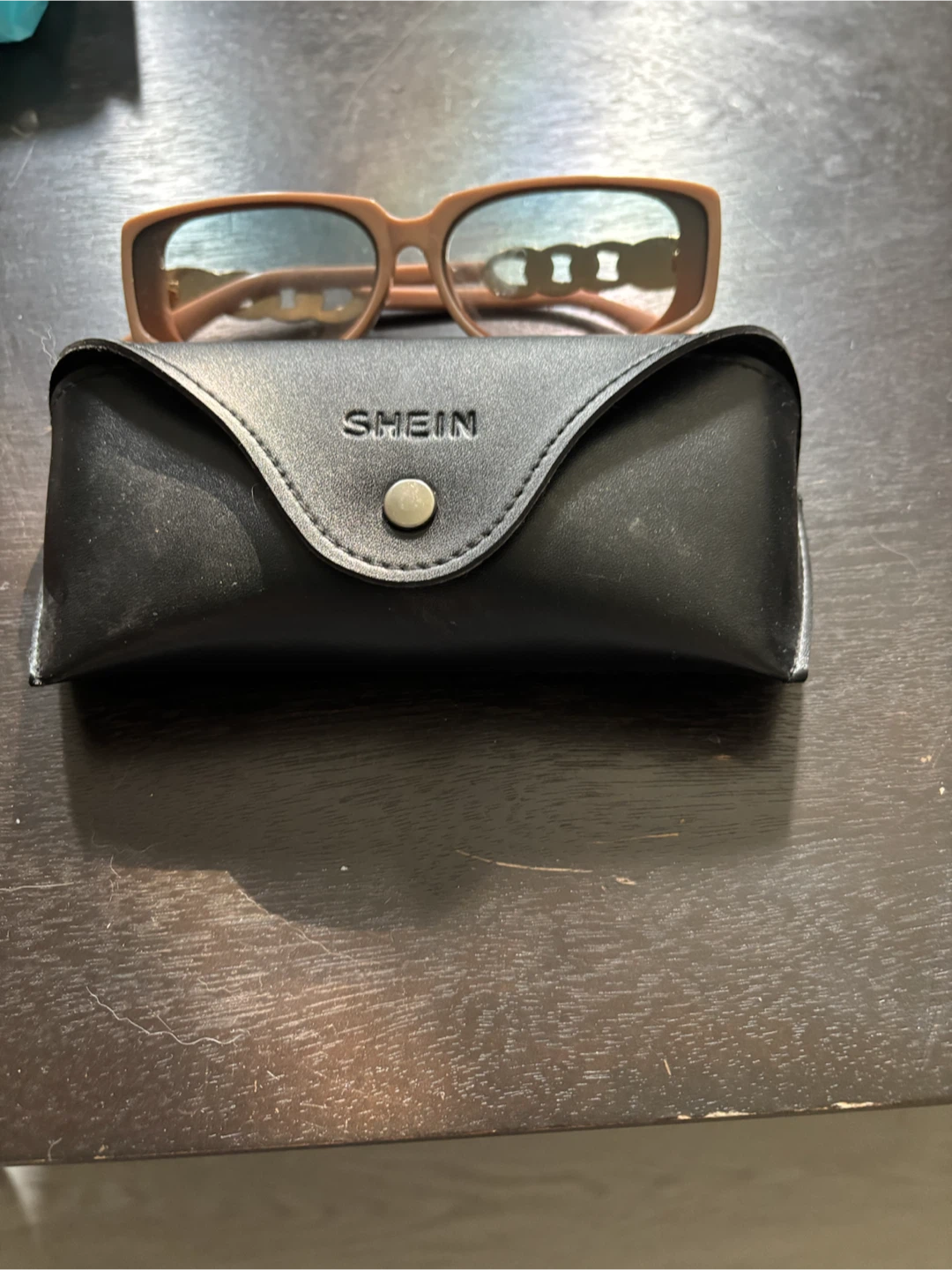 SHEIN Beige Sunglasses with Gold Detail - photo 3