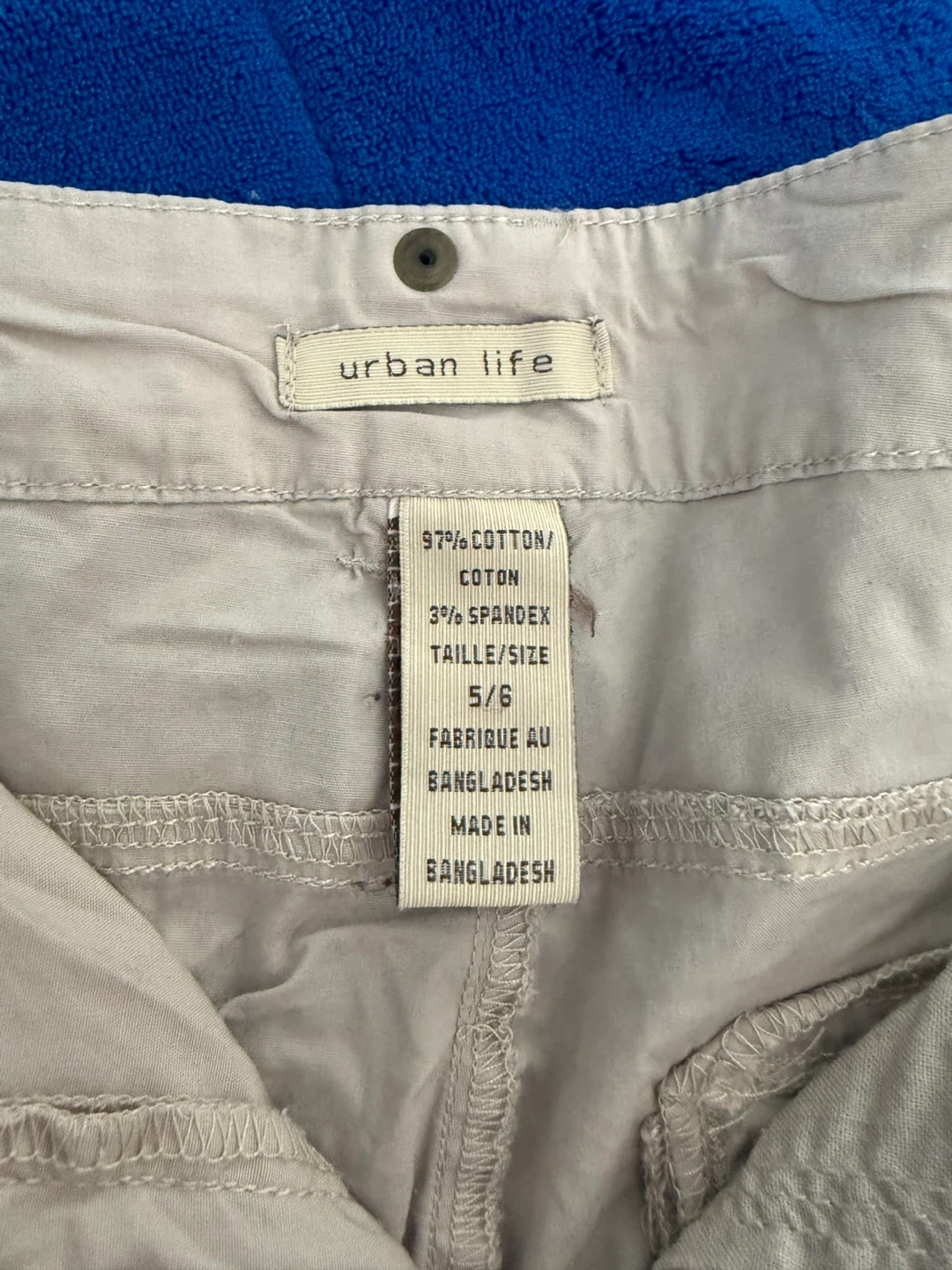 Urban Life beige cargo shorts size 5/6 - photo 4